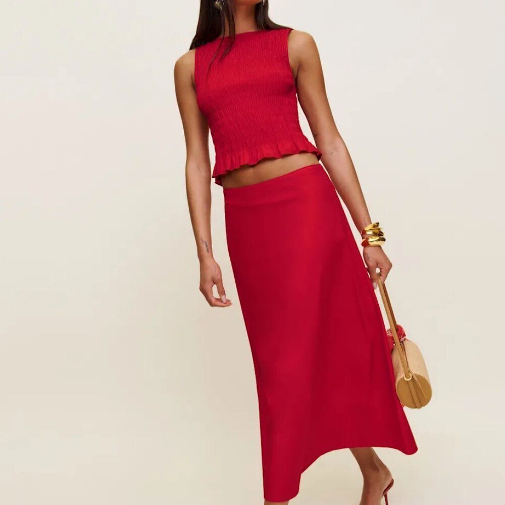 Reformation Laguna Two Piece Red  Size 0